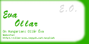 eva ollar business card