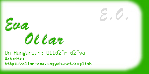 eva ollar business card